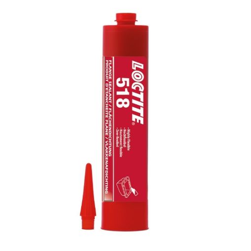 Bild von LOCTITE 518, 300ml Kartusche, Farbe: Rot Loctite Flächendichtung, mittelfest 