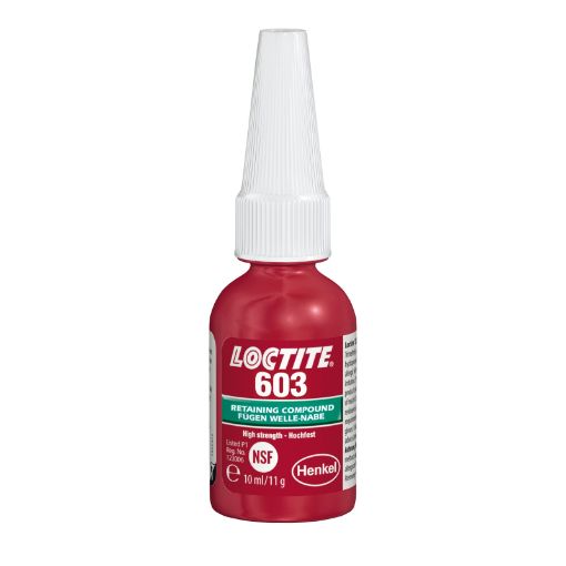 Bild von LOCTITE 603, 10ml Flasche, Farbe: Grün hochfest, öltolerant 