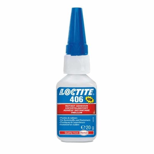 Bild von LOCTITE 406, 20g Flasche, Farbe: transparent Loctite Sekundenkleber 