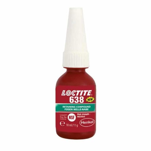 Bild von LOCTITE 638, 10ml Flasche hochfest, hochtemperaturbeständig, öltolerant 