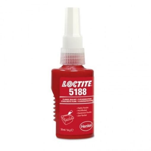 Bild von LOCTITE 5188, 50ml Akkordeonflasche, Farbe: Rot Loctite Flächendichtung, mittelfest, hochflexibel  